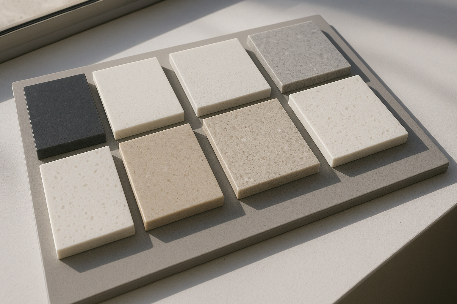 Essastone benchtop colour samples