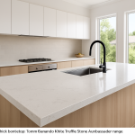 Modern kitchen with White Truffle Stone Ambassador benchtop